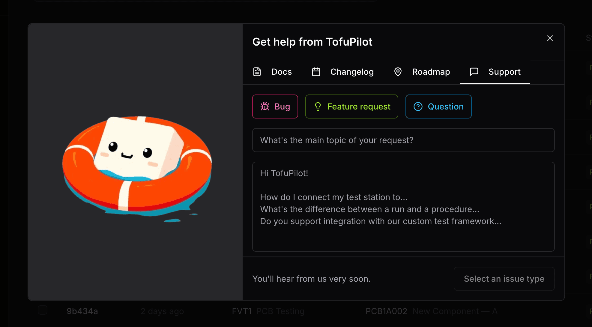 In-App Help Support