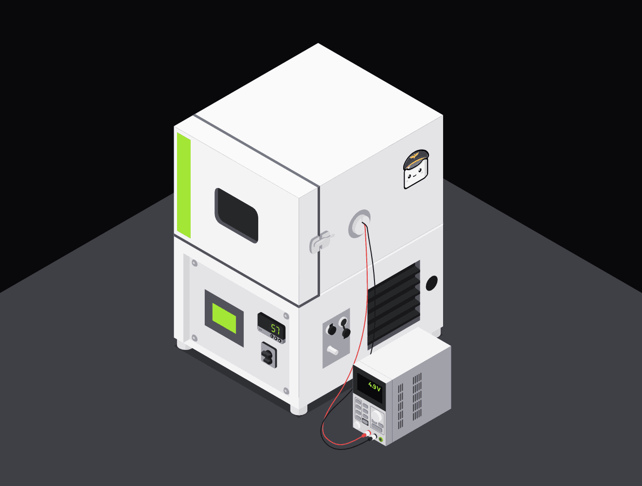 Industrial thermal calibration chamber for IMU sensor testing with precise temperature control system