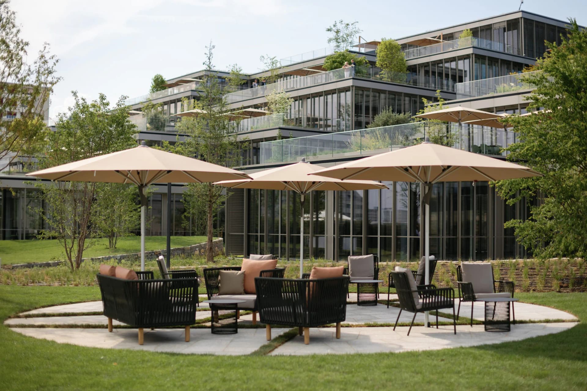 Team having a break in the lunch room