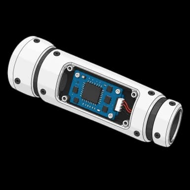 Forearm module with its control board visible through an open panel