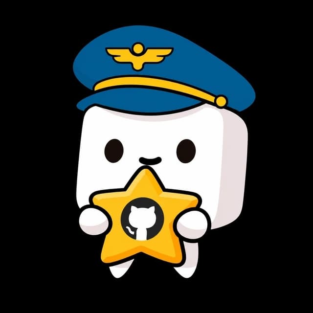 Tofu pilot holding a GitHub star