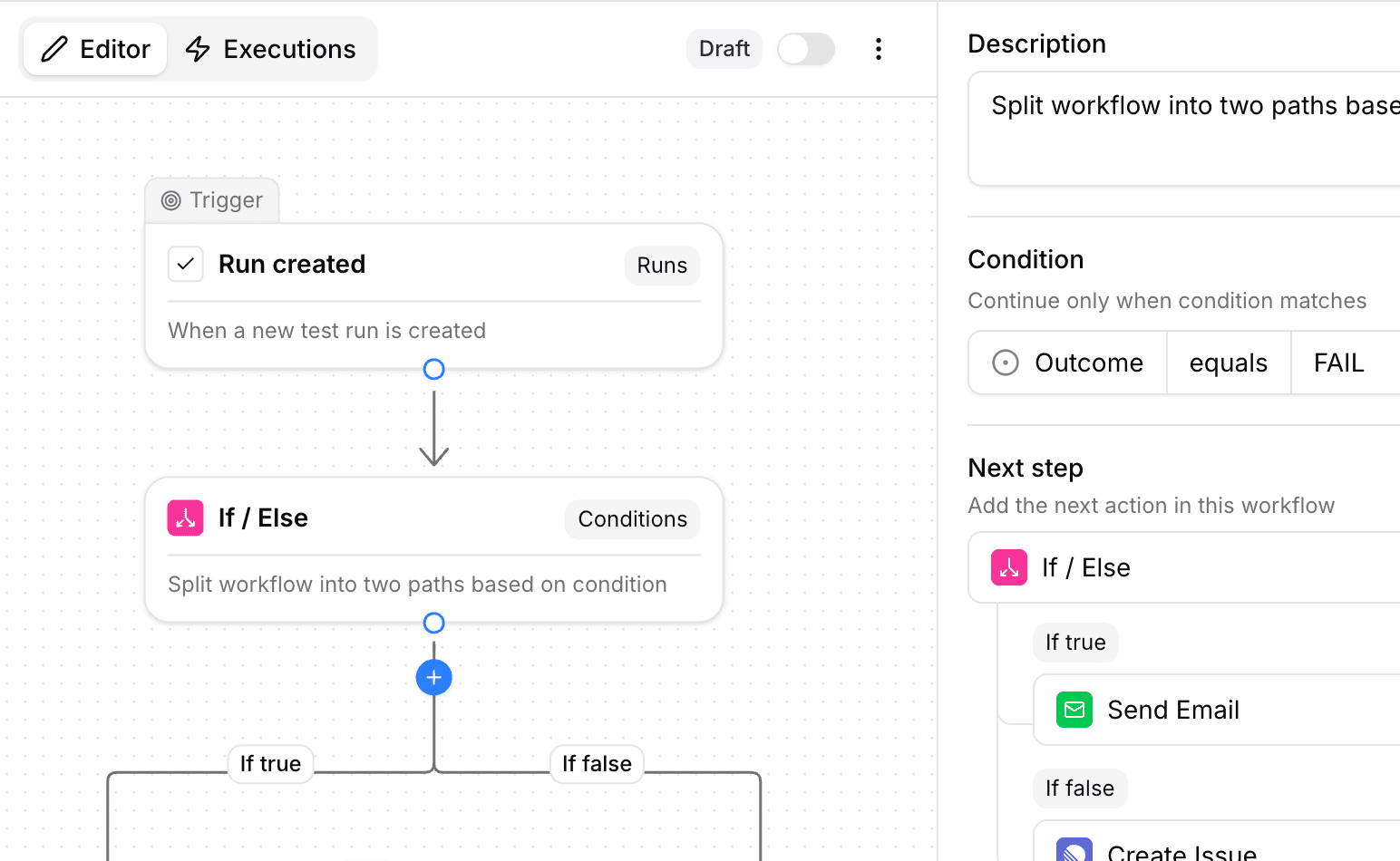 If/Else condition builder