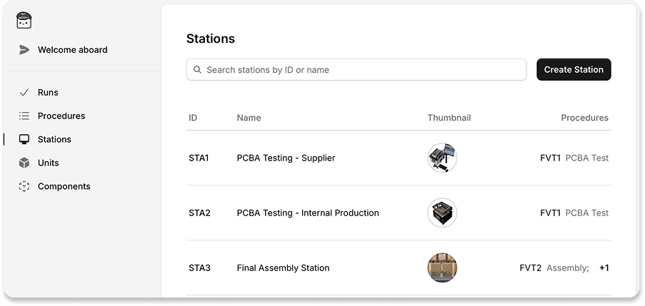 Stations feature