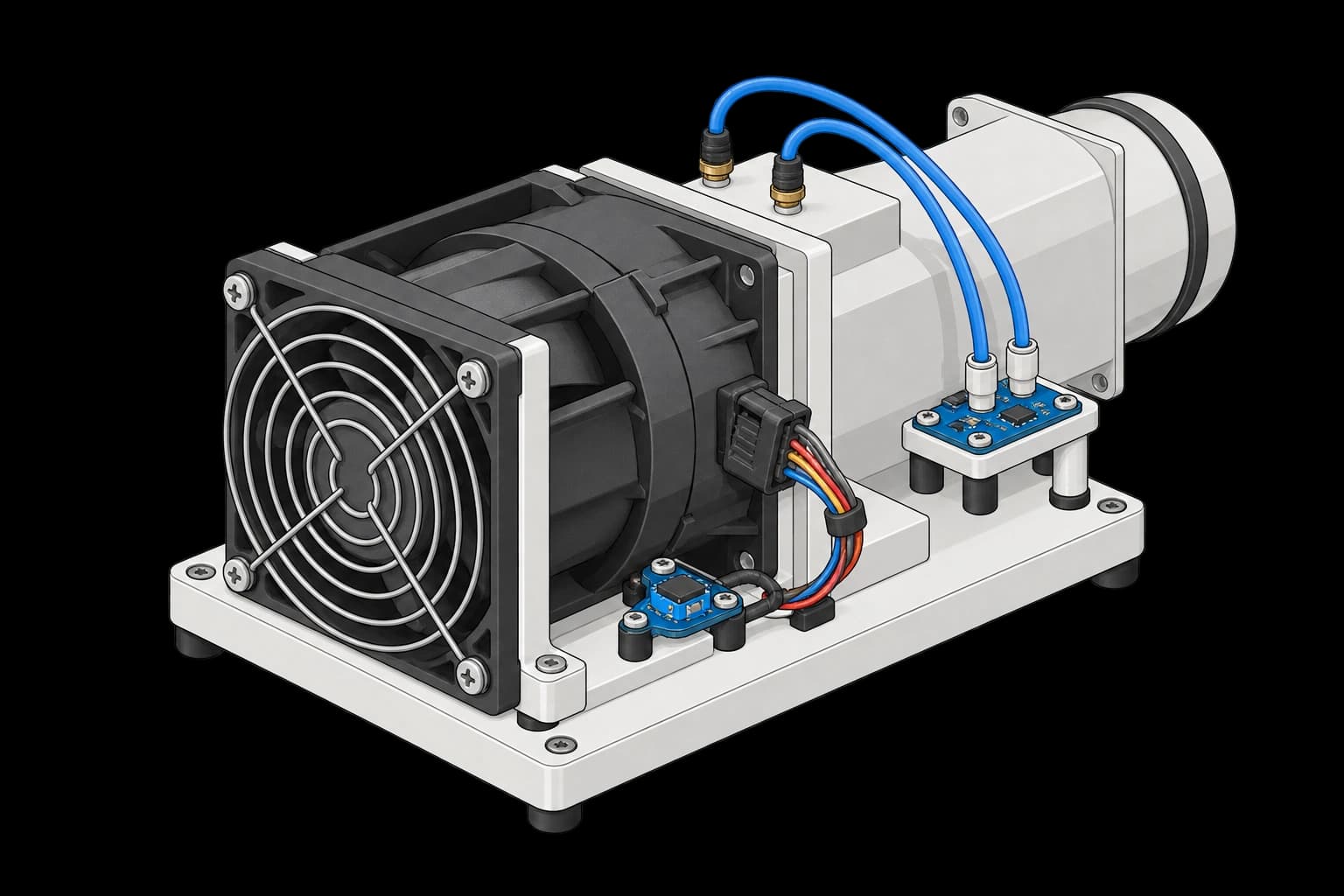Server Fan Tray End-of-Line Test test setup