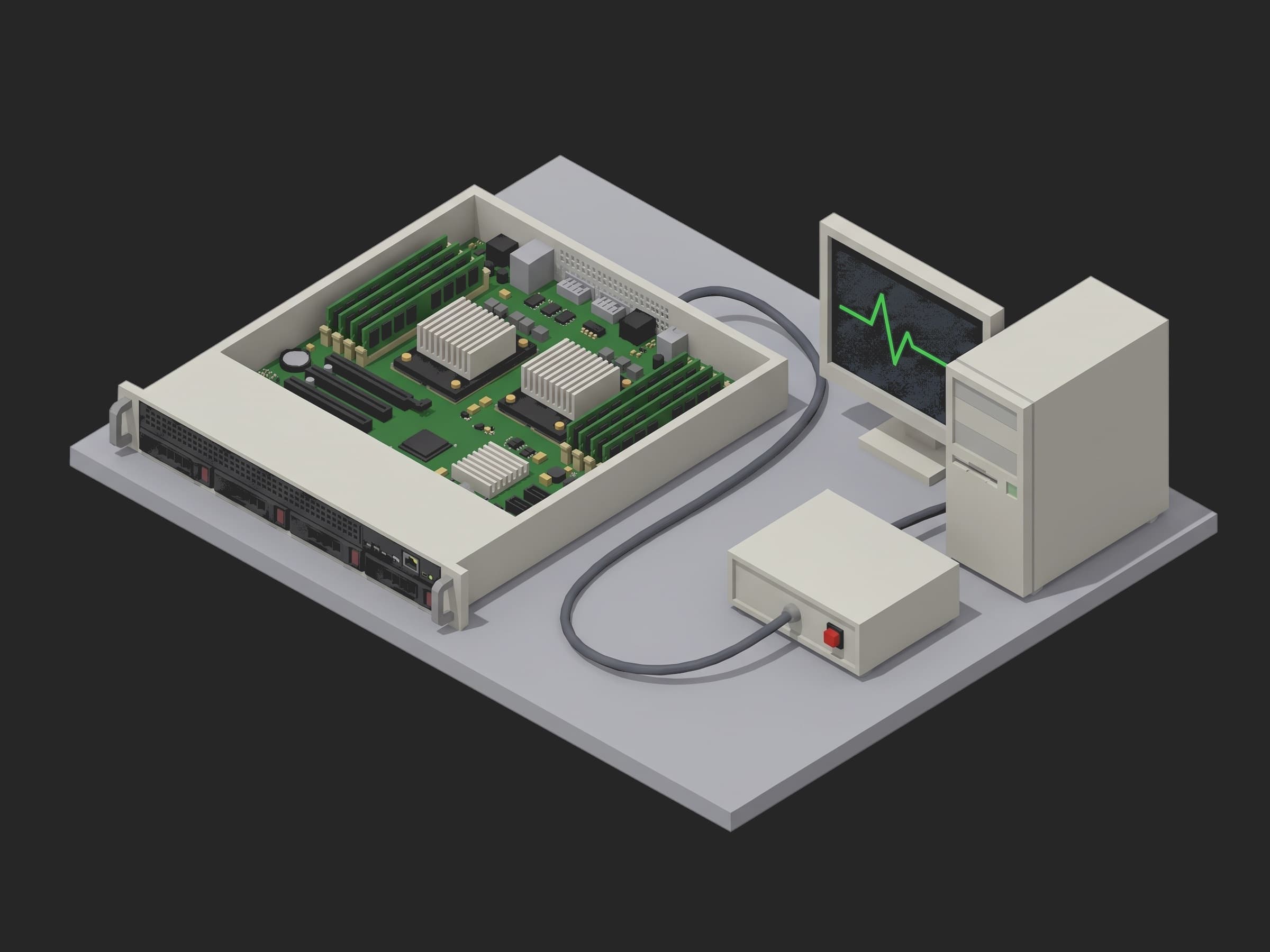 Server L10 System Test and Run-In test setup