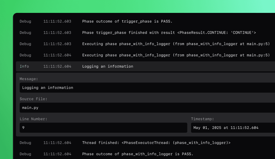 Screenshot of Tofupilot illustrating the station feature.